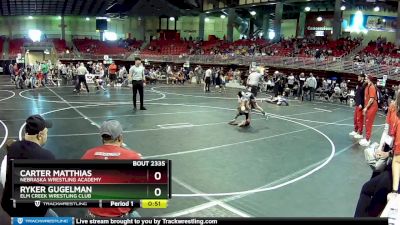 70 lbs 1st Place Match - Ryker Gugelman, Elm Creek Wrestling Club vs Carter Matthias, Nebraska Wrestling Academy