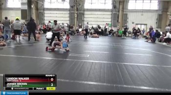 52 lbs Round 5 (6 Team) - Landon Walker, Terps Xpress vs Jaxsen Brown, AACO Allstars