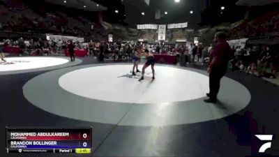 70 lbs Semifinal - Mohammed Abdulkareem, California vs Brandon Bollinger, California