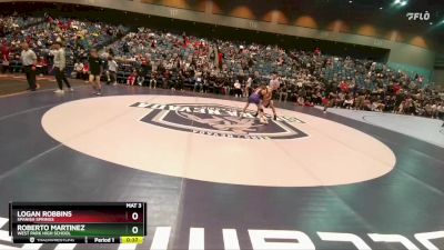 106 lbs Cons. Round 4 - Logan Robbins, Spanish Springs vs Roberto Martinez, West Park High School