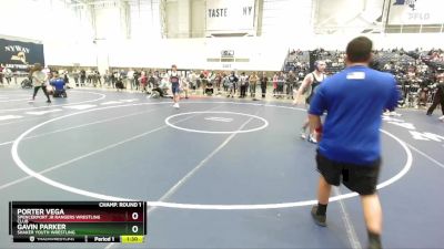 170 lbs Champ. Round 1 - Gavin Parker, Shaker Youth Wrestling vs Porter Vega, Spencerport Jr Rangers Wrestling Club