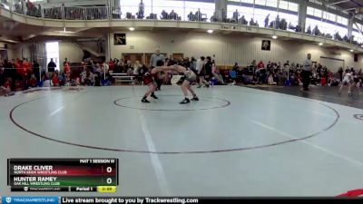 92 lbs Cons. Round 3 - Drake Cliver, North Knox Wrestling Club vs Hunter Ramey, Oak Hill Wrestling Club