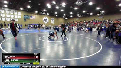 285 lbs Quarterfinal - Jose Morales, Lemoore vs Gary Avila, Bullard