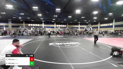 77 lbs Quarterfinal - Emery Merlos, Savage House WC vs Emilio Mireles, Prosser Wr Acd