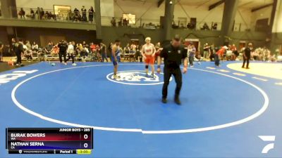 285 lbs Cons. Round 2 - Burak Bowers, WA vs Nathan Serna, CA