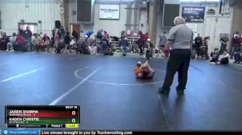 56 lbs Round 4 (8 Team) - Jaisen Sharma, Warhawks Black vs Kaden Christie, 84 Athletes