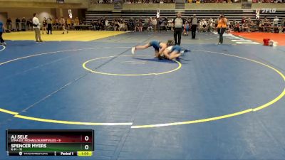 135 lbs Semis (4 Team) - Spencer Myers, K-M vs AJ Sele, STMA (St. Michael/Albertville)