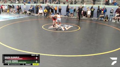 93 lbs Final - Gavin Runnels, Interior Grappling Academy vs Mason Green, Avalanche Wrestling Association