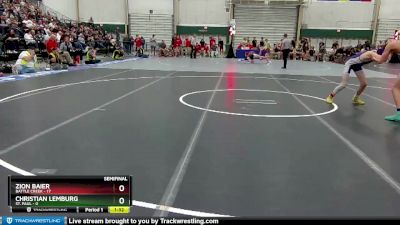 120 lbs Semis & 1st Wrestleback (8 Team) - Christian Lemburg, St. Paul vs Zion Baier, Battle Creek