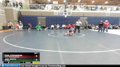55 lbs Cons. Round 2 - Stihl Stephenson, Small Town Wrestling vs Akea Racca, Lil Mavs