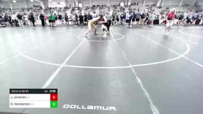 160 lbs Consi Of 32 #1 - Jesse Jimenez, CA vs Declan Henderson, WY