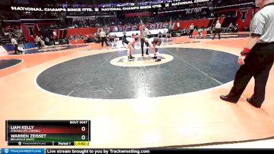 3A 138 lbs Champ. Round 1 - Liam Kelly, Chicago (Mt. Carmel) vs Warren Zeisset, Belleville (East)