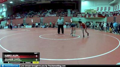 125 lbs Quarterfinal - Julianne Cantu, Region Wrestling Academy vs Aubrey Allen, Gopher Wrestling Club