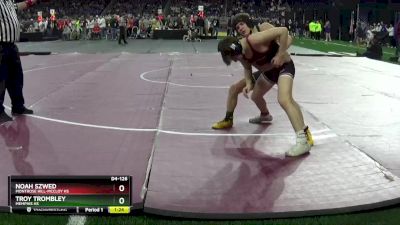 D4-126 lbs Quarterfinal - Noah Szwed, Montrose Hill-McCloy HS vs Troy Trombley, Memphis HS