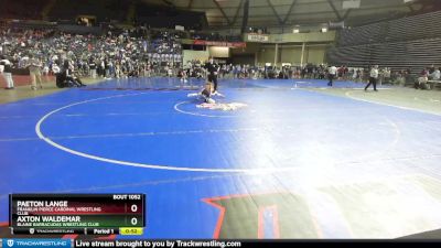 67 lbs Champ. Round 1 - Axton Waldemar, Blaine Barracudas Wrestling Club vs Paeton Lange, Franklin Pierce Cardinal Wrestling Club