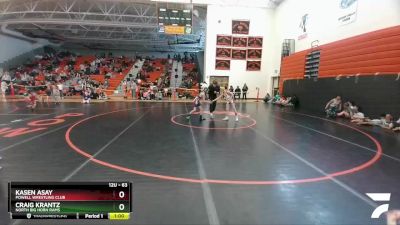 63 lbs Round 3 - Kasen Asay, Powell Wrestling Club vs Craig Krantz, North Big Horn Rams