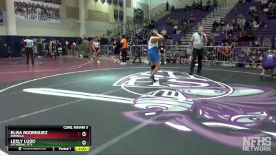 170 lbs Cons. Round 3 - Elisa Rodriguez, Norwalk vs Lesly Lugo, Cathedral City