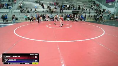 65 lbs Cons. Semi - Carley Ceshker, WI vs Taylin Silco, TX