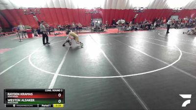 108 lbs Cons. Round 2 - Rayden Kramas, Wisconsin vs Weston Alsaker, Wisconsin