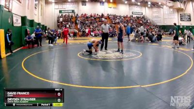 138 lbs Cons. Round 2 - David Franco, Gahr vs Dryden Strauser, Santa Rosa Academy