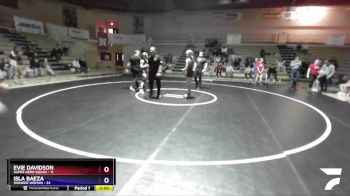 130 lbs Finals (2 Team) - Evie Davidson, Super Hero Squad vs Isla Baeza, Wonder Woman