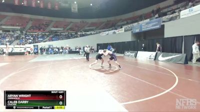 4A-170 lbs Cons. Round 2 - Caleb Darby, Cascade vs Aryan Wright, Marshfield