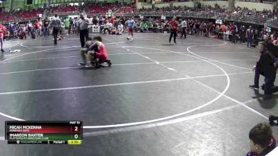 100 lbs Quarterfinal - Imareon Baxter, Plattsmouth Wrestling Club vs Micah McKenna, Nebraska Boyz