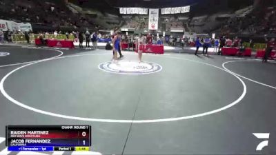 130 lbs Champ. Round 1 - Raiden Martinez, Red Wave Wrestling vs Jacob Fernandez, California