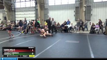 130 lbs Round 3 (8 Team) - Angelo Chierico, Diamond Fish vs Gavin Wells, East Coast Elite