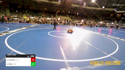 64 lbs Semifinal - Jason Fischer, CP Wrestling vs Jack Blair, Hawks WC Lincoln