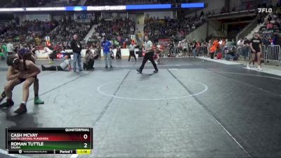 120 lbs Quarterfinal - Roman Tuttle, Salina vs Cash McVay, South Central Punishers