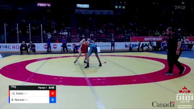 74kg Quarterfinal - Gunnar Sales, Guelph WC vs Bobby Narwal, Brock WC