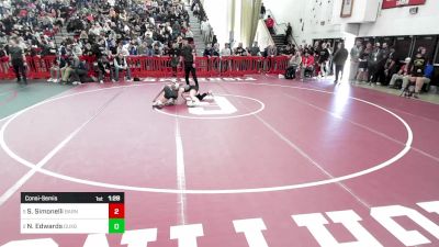 114 lbs Consolation - Sophia Simonelli, Barnstable vs Noah Edwards, Duxbury