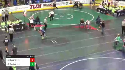 110 lbs Quarterfinal - Isaac Roberts, Titusville vs Teagan Caciolo, Emmaus