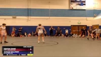 138 lbs Cons. Round 1 - Ashton Crane, Hawk Wrestling Club vs Nathan Galloway, All In Wrestling