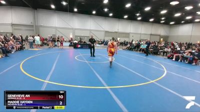 180 lbs Quarters & 1st Wb (16 Team) - Jayde Massa, Georgia Blue vs Sabrina Nauss, Michigan Blue