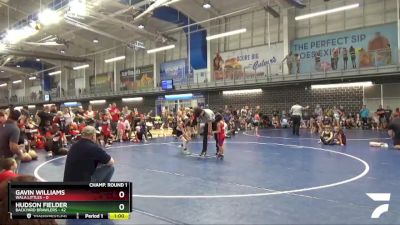 55 lbs Round 1 (16 Team) - Gavin Williams, WALA Littles vs Hudson Fielder, Backyard Brawlers