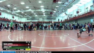 95 lbs Champ. Round 2 - Isaac Smith, Indian Creek Wrestling Club vs Diego Yoo, Unattached