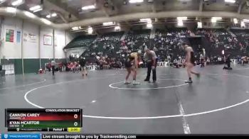 132 lbs Round 4 (16 Team) - Cannon Carey, Augusta vs Kyan McArtor, Gretna