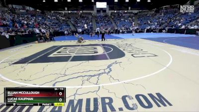 5A - 113 lbs Semifinal - Lucas Kaufman, Newton vs Elijah McCullough, Hays