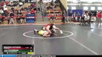 174 lbs Quarterfinal - Brandon Matthews, Seton Hill vs Jack Mackiernan, American International