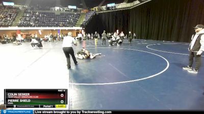 117 lbs Quarterfinal - Colin Sesker, Team Valley Wrestling Club vs Pierre Shield, Iowa