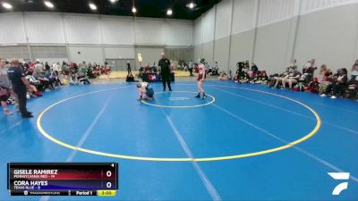 127 lbs Round 3 (8 Team) - Gisele Ramirez, Pennsylvania Red vs Cora Hayes, Texas Blue