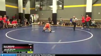 73 lbs Round 3 (12 Team) - Elly Brewer, Missouri Black vs Jaylee Keller, Missouri Blue