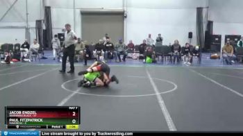 92 lbs Round 5 (8 Team) - Jacob Endzel, Warhawks Black vs Paul Fitzpatrick, Mavericks