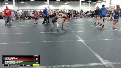 88 lbs Semis (4 Team) - Brendon Barnett, Quest Wrestling vs Hayes Ingram, Ohio Gold