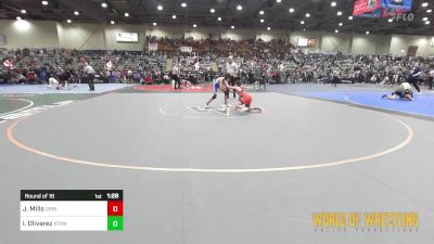 80 lbs Round Of 16 - Jackson Mills, Grindhouse vs Isaiah Olivarez, Atwater Wrestling