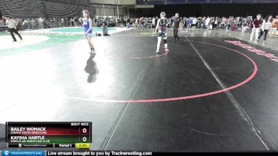 130 lbs Round 5 - Bailey Womack, Ilwaco Youth Wrestling vs Kaysha Hartle, Steelclaw Wrestling Club