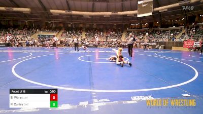 70 lbs Round Of 16 - Briar Ware, Cleveland Take Down Club vs Preston Curley, CWC