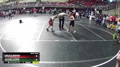 105 lbs Champ. Round 2 - Lincoln Brown, McCook Wrestling Club vs Hayden Ulfers, Trojan Wrestling Club